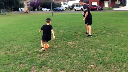 PRACTICING SOCCER SKILLS WITH MY DAD football skills 2019