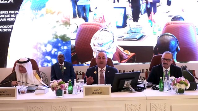 Dışişleri Bakanı Çavuşoğlu, İslam İşbirliği Teşkilatı Bakanlar Toplantısına katıldı (2) - CİDDE