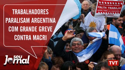 Trabalhadores paralisam Argentina com grande greve contra Macri