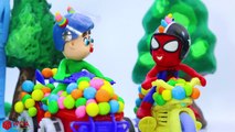SUPERHERO BABY RAINBOW CAR WASH  Play Doh Cartoons For Kids