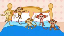 Comptine pour bébé - Cinq Petits singes - chanson enfantine avec les