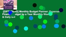 [GIFT IDEAS] Monthly Budget Planner: Expense Finance Budget by a Year Monthly Weekly & Daily Bill