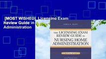 [MOST WISHED]  Licensing Exam Review Guide in Nursing Home Administration