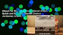 About For Books  Conversational Arabic Quick and Easy: Jordanian Dialect, Jordanian Arabic,
