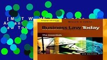 [MOST WISHED]  Cengage Advantage Books: Business Law Today: The Essentials