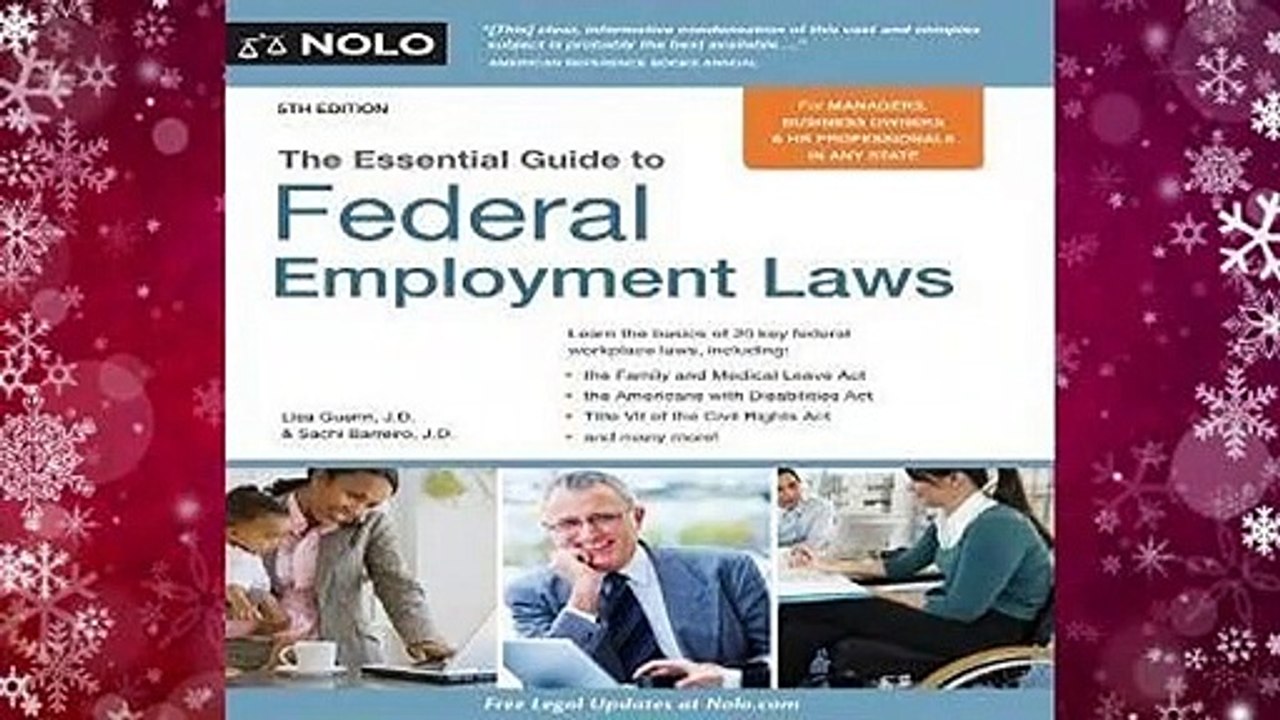 Full E-book  Essential Guide to Federal Employment Laws  Best Sellers Rank : #1