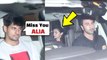 Alia Bhatt Ex BF Sidharth Mahotra Feel JEALOUS As Ranbir & Alia Arrives 2gether At Karan Johar House