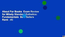 About For Books  Exam Review for Milady Standard Esthetics: Fundamentals  Best Sellers Rank : #3