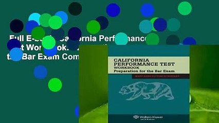 Full E-book  California Performance Test Workbook: Preparation for the Bar Exam Complete