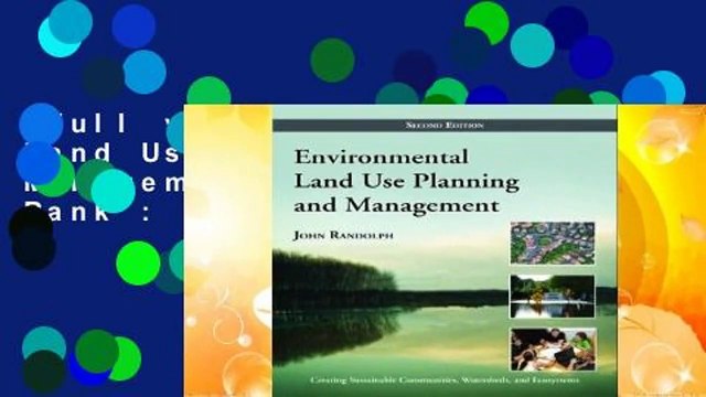 Full version Environmental Land Use Planning and Management Best Sellers Rank : #2