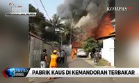 Pabrik Kaus di Kemandoran Jakarta Terbakar