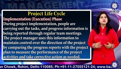 Project Life Cycle || Ms. Kirti Miglani || BBA || TIAS || Tecnia TV