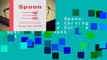About For Books  Spoon: A Guide to Spoon Carving and the New Wood Culture  Best Sellers Rank : #5