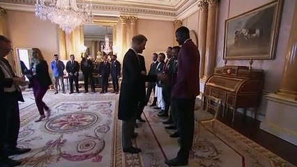 The Queen and Prince Harry meet cricket captains ahead of World Cup