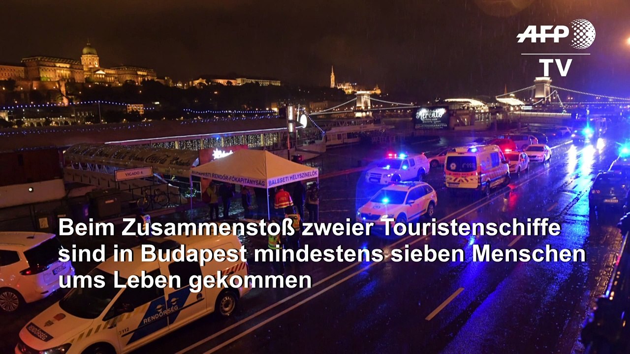 Viele Tote bei Bootsunglück in Budapest