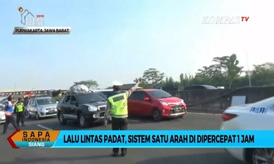 Lalu Lintas Padat, Sistem Satu Arah Dipercepat 1 Jam di Tol Cikampek Utama