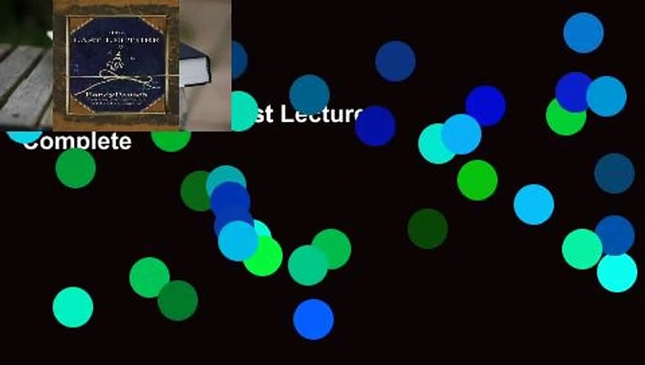 Full E-book  The Last Lecture Complete