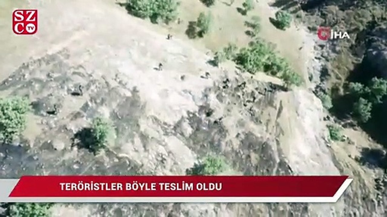 8 şehidin faili teröristler işte böyle teslim oldu