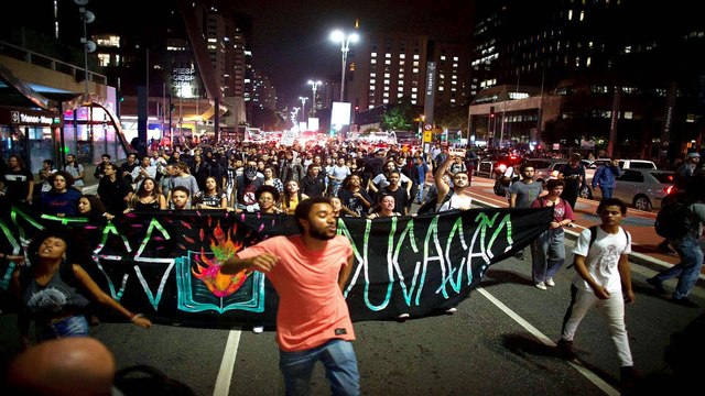 Brazil education budget cuts: Tens of thousands protest reforms