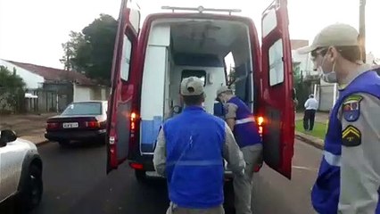 Motociclista fica ferida em acidente na Rua Selvino Casagrande, no Alto Alegre