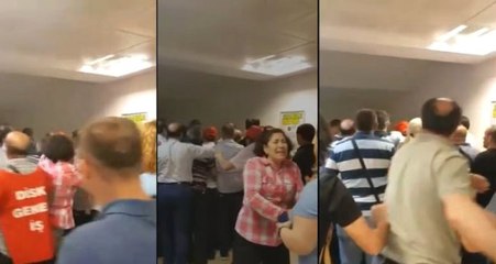 Ataşehir Belediyesi'nde skandal görüntü! Başkan İlgezdi'nin korumaları işçilere saldırdı