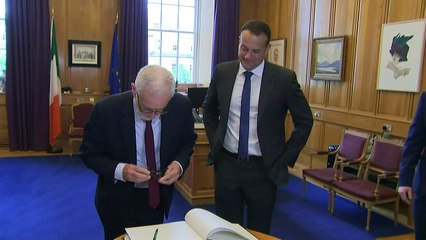 Jeremy Corbyn meets Taoiseach Leo Varadkar in Dublin