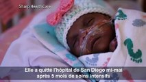 Californie: 245 grammes à la naissance, elle quitte l'hôpital 5 mois plus tard