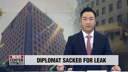 S. Korean diplomat sacked for leaking classified phone conversation