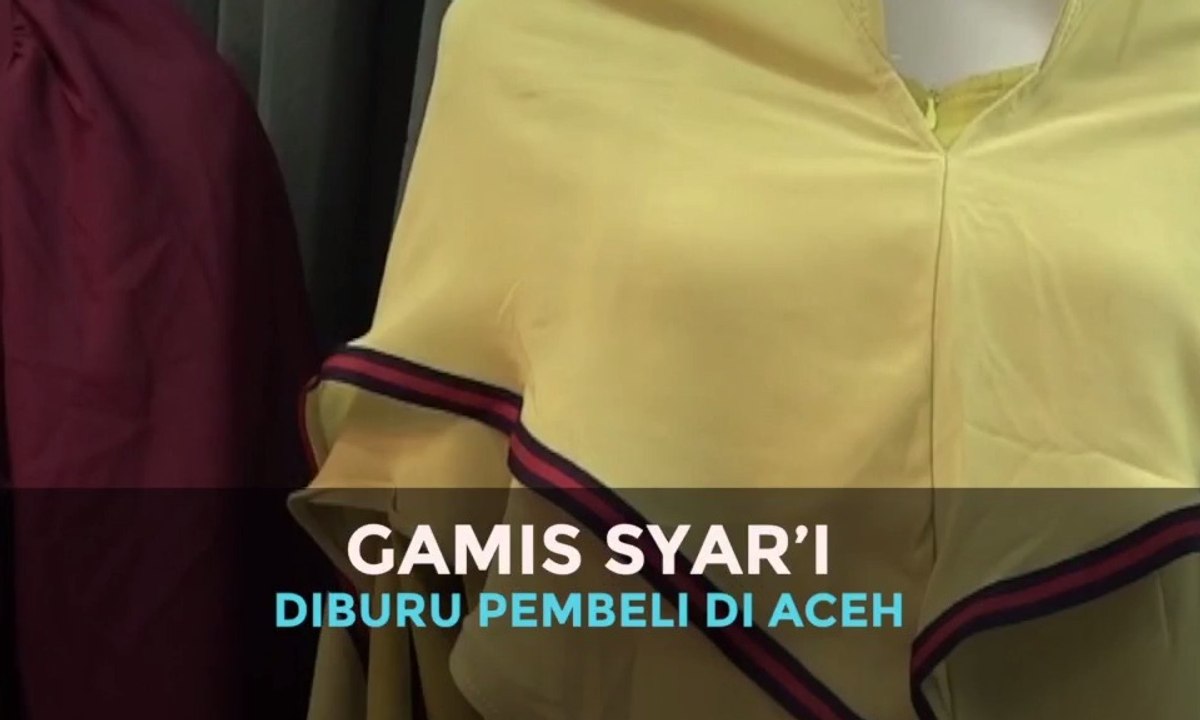 Gamis Syar'i Diburu Pembeli di Aceh