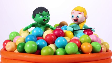 Kids Playing With A Gumball Machine ❤ PLAY DOH CARTOONS FOR KIDS