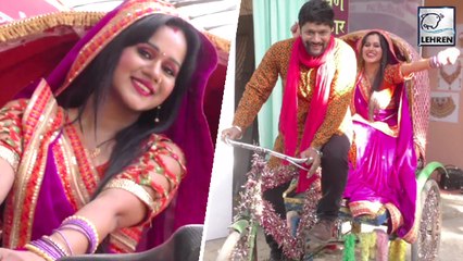 'बगल वाली जान मारेली ' के सेट पर किसमिस भाभी से खास बात चित