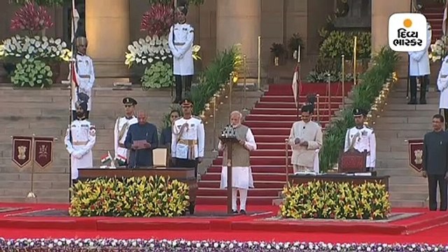 નરેન્દ્ર મોદીએ વડાપ્રધાન પદ તરીકેના બીજી વખત શપથ લીધાં