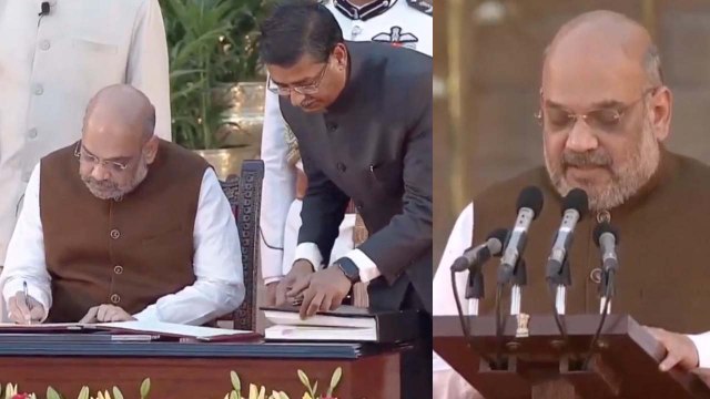Modi Sarkar 2: BJP Leader Amit Shah takes oath | Watch Video | Oneindia News
