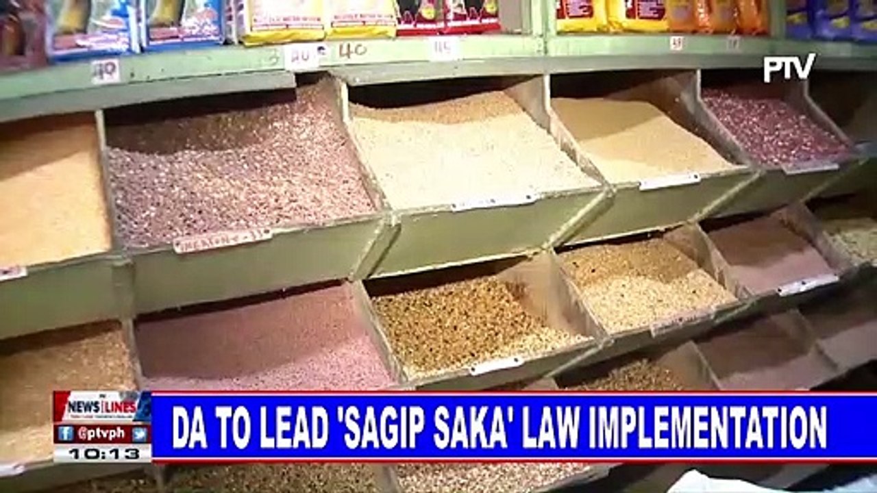 DA to lead 'Sagip Saka' law implementation