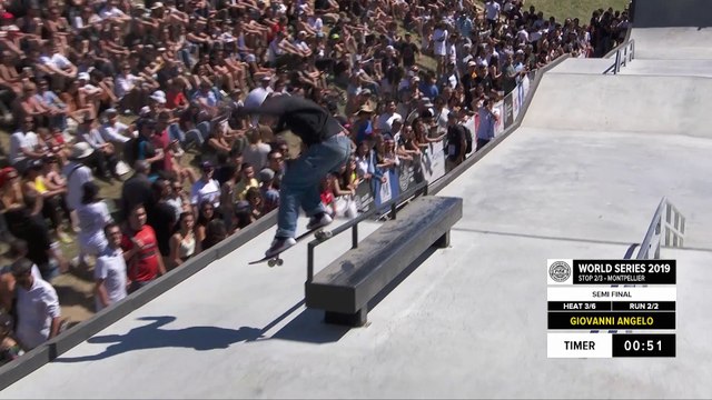 Giovanni Angelo | 1st place - SNIPES Skateboard Street Pro Semi Final | FISE Montpellier 2019