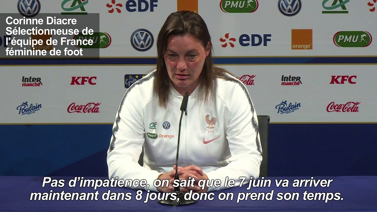 Bleues: "pas d'impatience" avant le Mondial de football
