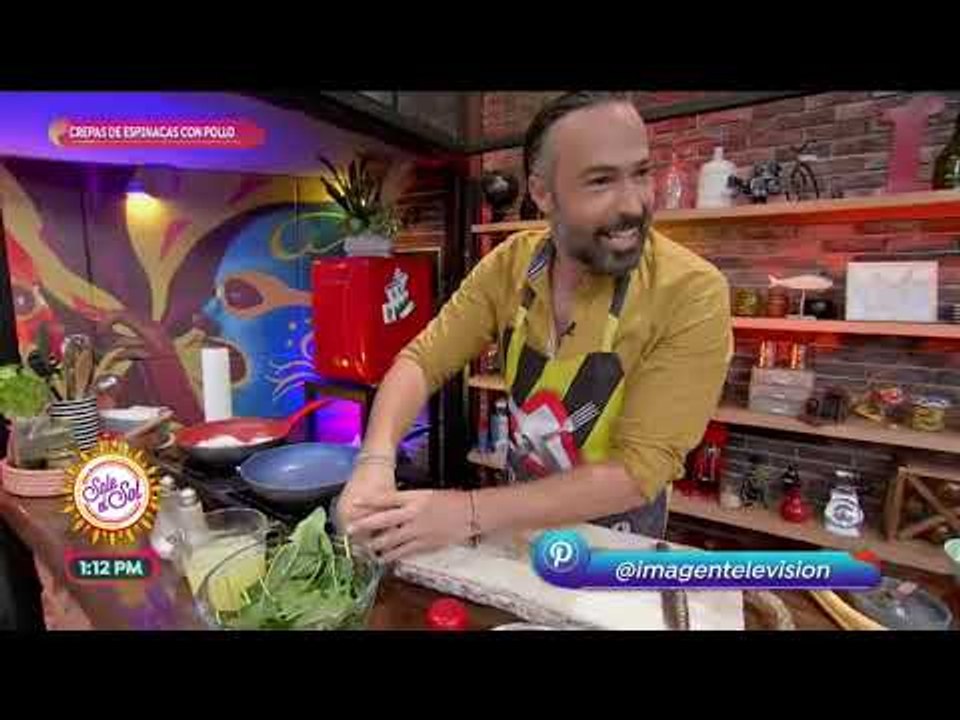Cocina de solteros: crepas de espinacas con pollo | Sale el Sol