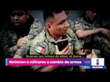 Retienen a militares a cambio de armas en Michoacán | Noticias con Yuriria Sierra