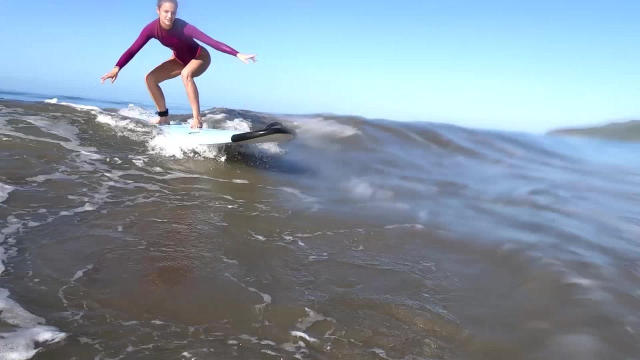 Kate Bock goes surfing in Costa Rica