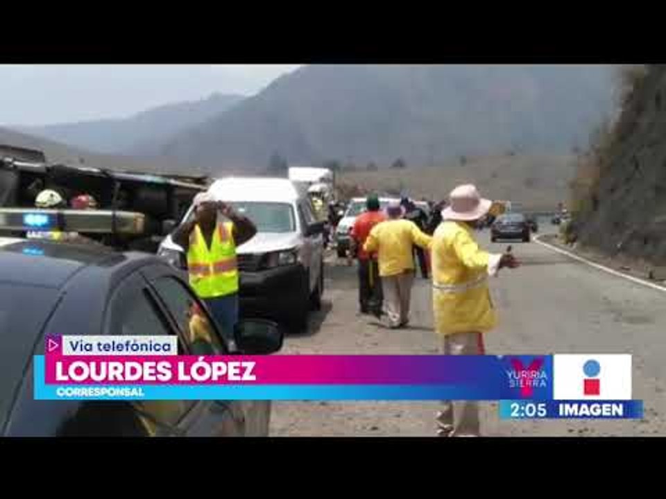 Así fue el brutal accidente de un tráiler y un camión en la carretera Puebla-Orizaba