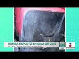 Bomba casera explota en el interior de una sala de cine en la alcaldía de Gustavo A. Madero