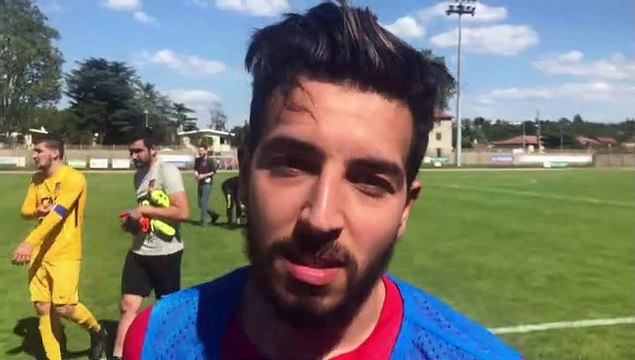 Coupe du Rhône (1/2 finale) – Byllel BENTAHAR réagit après la qualification du FC LYON contre le FC FC VAL LYONNAIS