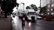 Caminhão apresenta falha e deixa trânsito lento na Rua São Paulo