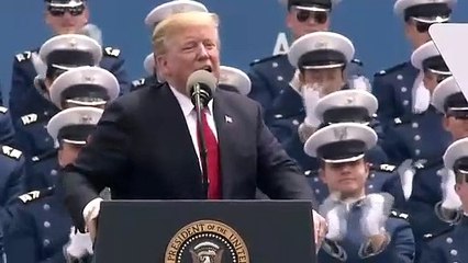Trump Invites USAFA Graduate And Cancer Survivor Onstage: 'Thank You, Parker'