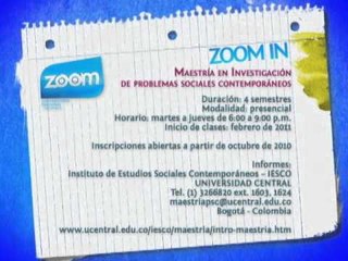 Zoom In   Maestría en Investigación de problemas sociales contemporáneos