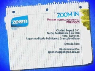 Zoom In   Primera muestra documental POLIDOCS