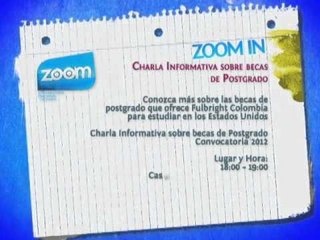 ZOOM IN   Charla Informativa sobre becas de Postgrado