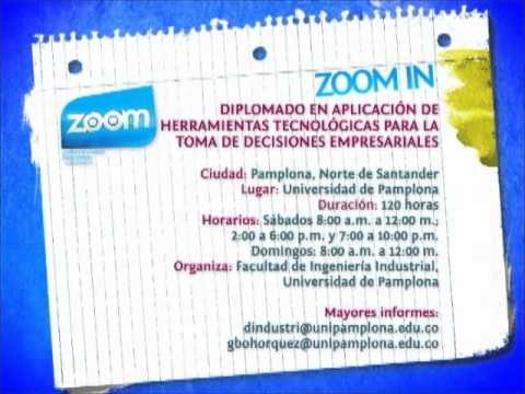 ZOOM IN Diplomado en aplicación de herramientas tecnológicas para la toma de desciciones empresariales