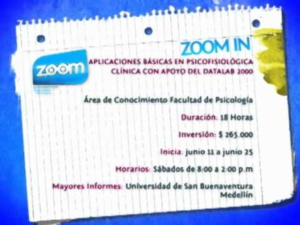 ZOOM IN - Aplicaciones Básicas en Psicofisiológ...