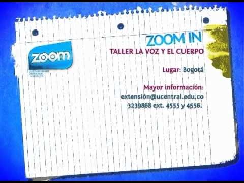 ZOOM IN - Taller la voz y el cuerpo